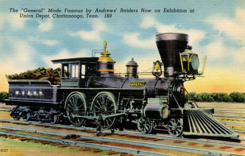 TN - Chattanooga. Union Depot, the General Locomotive  (Railroad)