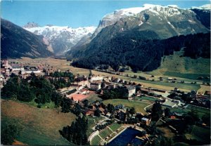 Postcard Switzerland Engelberg mit Titlis Aerial View Snowy Mountains 1970s K56