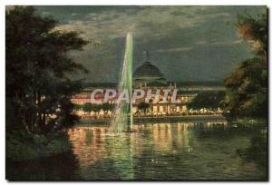 Old Postcard Wiesbaden Kurhaus bei Illlumination