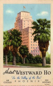 Arizona Phoenix Hotel Westward Ho 1940 Curteich