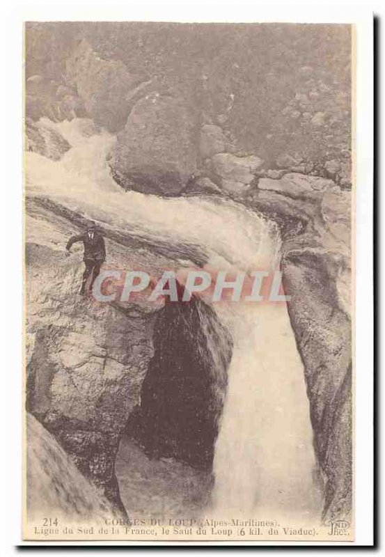 Gorges du Loup Old Postcard South of France Line jump of the wolf (6 kil viad...