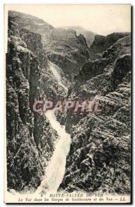 Old Postcard Haute Vallee Du Var Var In The Gorges De Guillaumes And Du Var