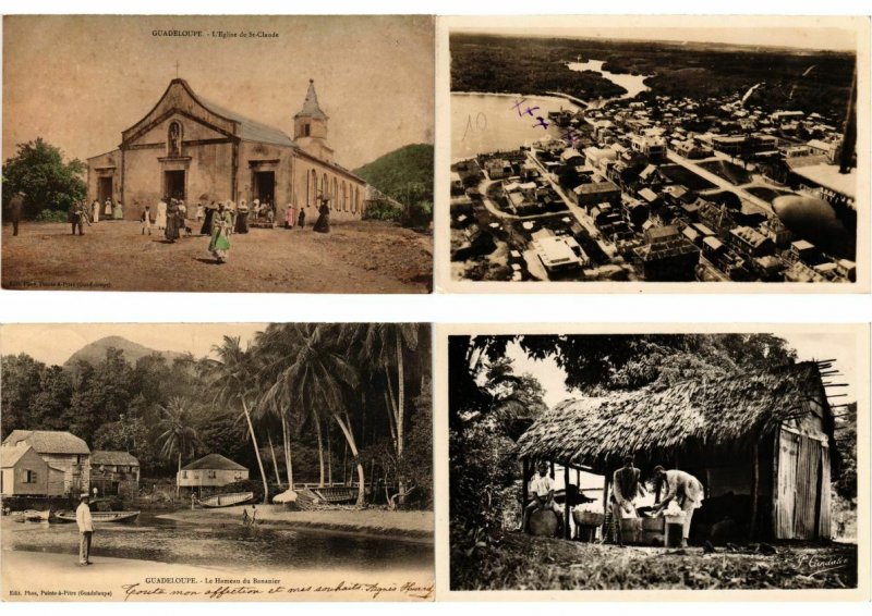 GUADELOUPE CARIBBEAN ISLAND 120 Vintage Postcards (L2658)