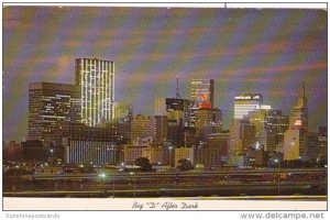 Texas Dallas Big D At Night 1972