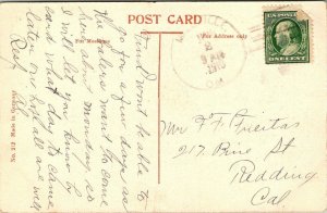 Postal antigua escena de invierno jabalí 1910 Redding California Hecho En Alemania
							
							mostrar título original