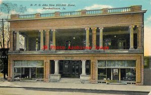 IA, Marshalltown, Iowa, BPO Elks Home, Exterior View, 1910 PM,Curteich No A-8968