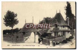 Old Postcard Deauville hillside farm