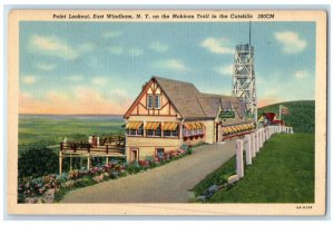 c1940 Point Lookout Mohican Trail Catskills Field East Windham New York Postcard