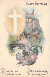 Easter Post Card Old Vintage Antique Wolf Publishing Unused