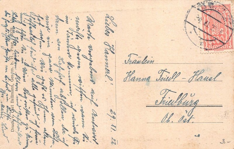 C041 Austria,  Wien Park 1922 vintage postcard