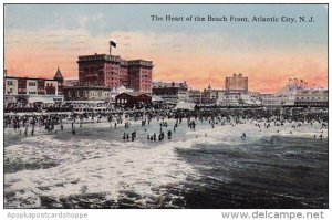 New Jersey Atlantic City The Heart Of The Beach Front 1913