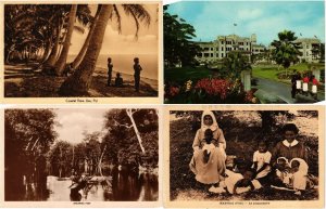 FIJI ISLANDS OCEANIA SOUTH PACIFIC 10 Vintage Postcards 1900-1960 period (L3532)