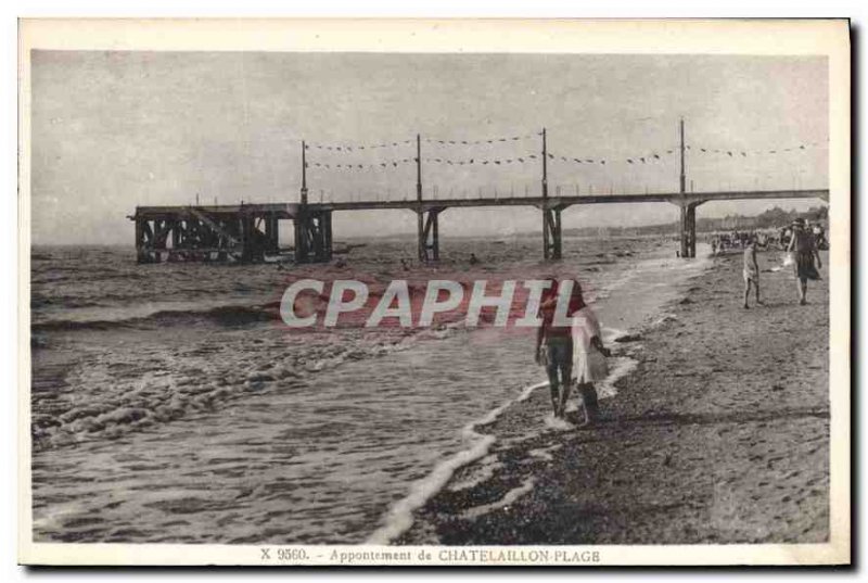 Old Postcard Berth Chatelaillon Beach