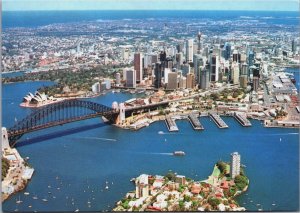 Australia Sydney And The Most Beautiful Harbour In The World Postcard BS.27