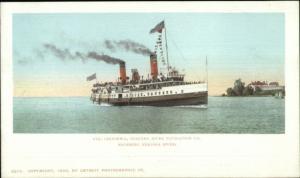 Steamer Ship Chippewa Niagara River Navigation Detroit Publishing Postcard