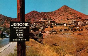 USA Jerome Arizona Chrome Postcard 09.90