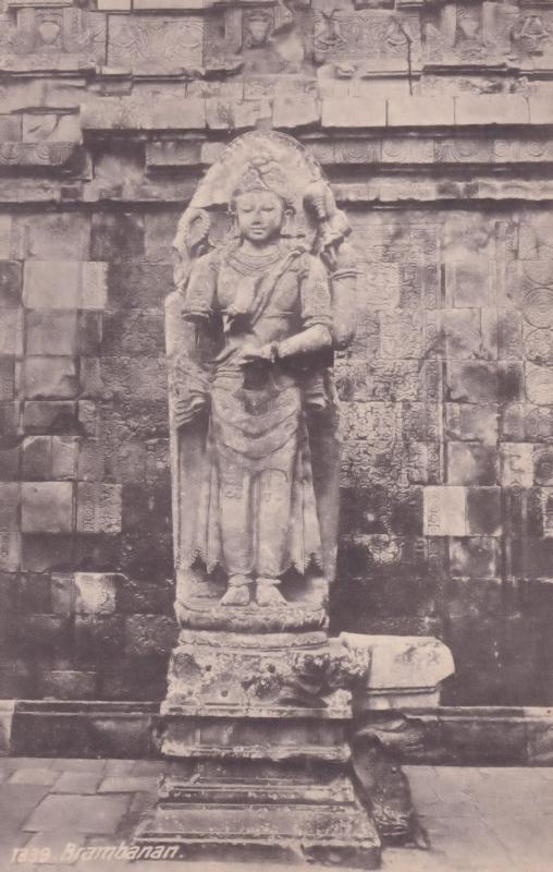 Brambanan Hindu Tomb Monument Indonesia Old Postcard