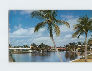 Postcard Romantic waterway in the Venice of America Fort Lauderdale Florida USA