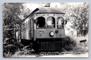 J97/ Worthington Columbus Ohio RPPC Postcard c1950s Railway Museum 504