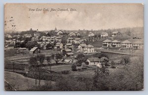 J92/ New Concord Ohio Postcard c1910 View East End Homes 358