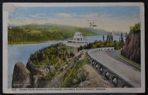 near Portland, OR - Crown Point Showing Vista House, Columbia River - 1918