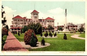 Florida Jacksonville Hemming Park and Windsor Hotel Detroit Publishing 1910