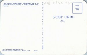 Postcard SK Prince Albert Sacred Heart Cathedral 1960s K58