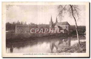 Old Postcard The chapel on turns round Arrived Domjean drive