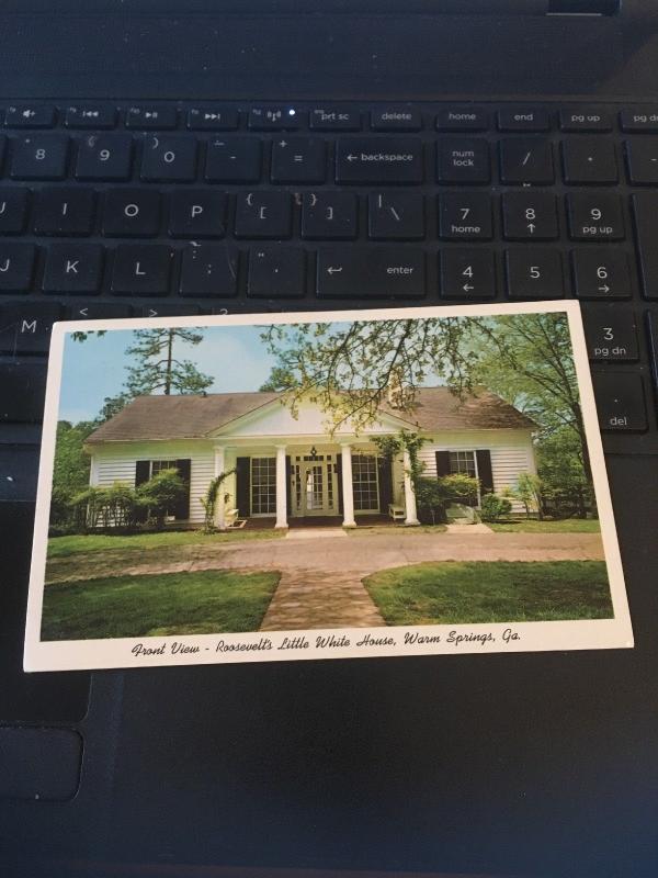 Vintage Postcard:  FDR, Roosevelt's Little Whitehouse Warm Springs GA