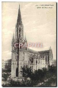 Postcard Old San Sebastian del Buen Pastor