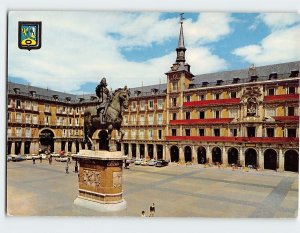 Postcard Major square, Madrid, Spain