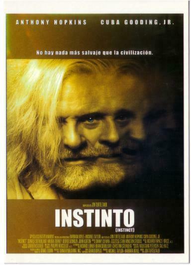 Postcard of Instinct Anthony Hopkins Movie Spanish