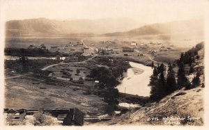 Hot Sulphur Springs Colorado Birds Eye View Real Photo Vintage Postcard AA109235