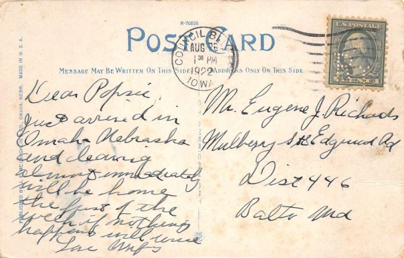 Omaha Nebraska Rialto Moving Picture Theatre Vintage Postcard AA77242