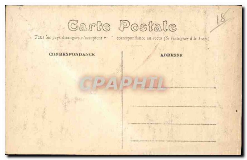 Old Postcard Bourges Cathedral Eardrum Portal St Ursin