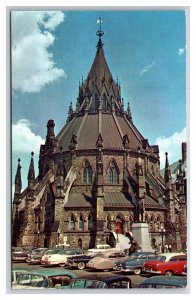 Parliament Library Ottawa Ontario Canada UNP Chrome Postcard R30