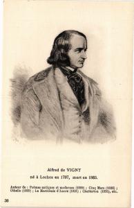 CPA Alfred de Vigny né a LOCHES en 1797 mort en 1863 (228576)