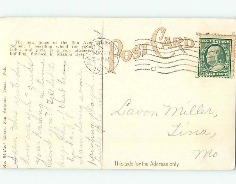 Pre-Chrome SCHOOL SCENE San Antonio Texas TX AH0138