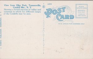 Tannersville Catskills Mountains NY View fr Elka Park Unused Ruben Postcard H35