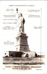 1940s Liberty Enlightening the World Statue of Liberty Real Photo Postcard