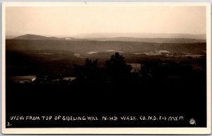 Top Sideling Hill National Highway Columbia Maryland MD Real Photo RPPC Postcard