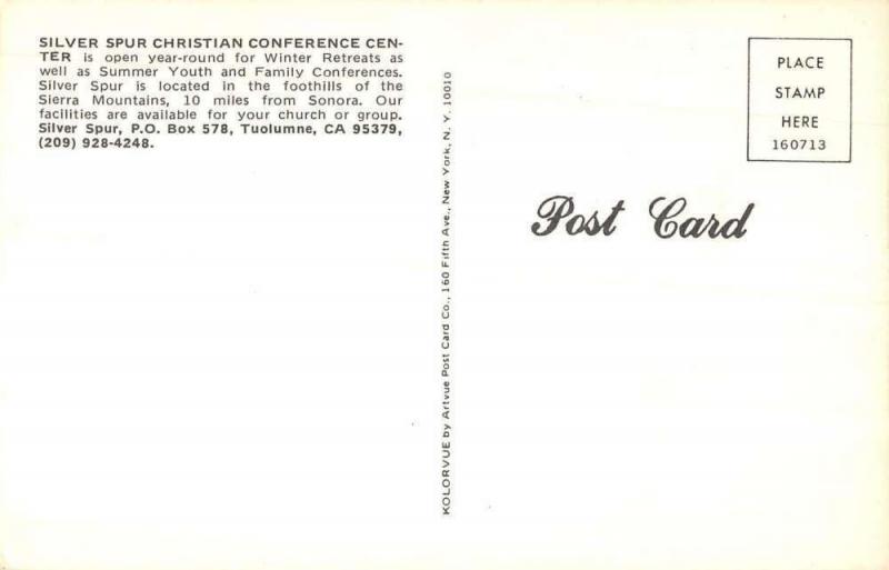 Tuolumne California Silver Spur Christian Conference Center vintage pc ZA440645