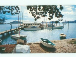 Pre-1980 BOAT SCENE St. Thomas US Virgin Islands USVI AF3479