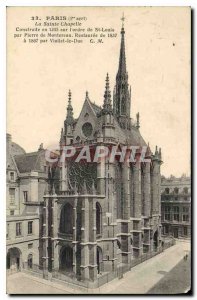 Old Postcard Paris Sainte Chapelle was built in 1245 on the order of St. Loui...