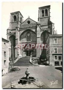 Modern Postcard La Chaise Dieu Abbaye Saint Robert West Facade