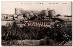 Old Postcard Villeneuve Avignon The Saint Andre castle