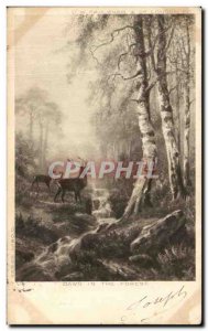 Old Postcard Dawn In The Forest London Biche