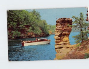 Postcard The Tiger Lady at Chimney Rock Wisconsin Dells Wisconsin USA