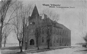 G70/ West Labanon Indiana Postcard 1910 High School Building
