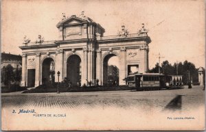 Spain Madrid Puerta De Alcala Vintage Postcard C102